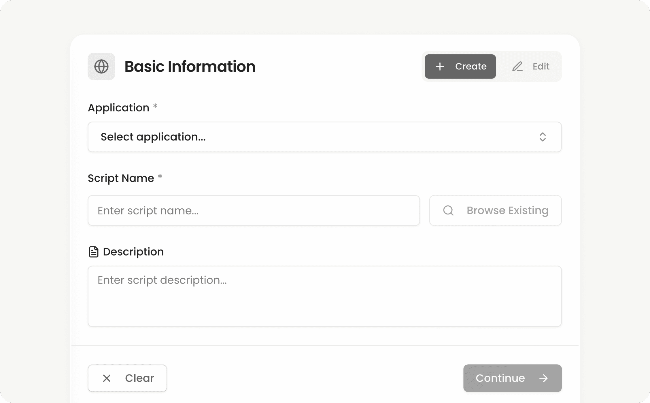 Enterprise application test configuration